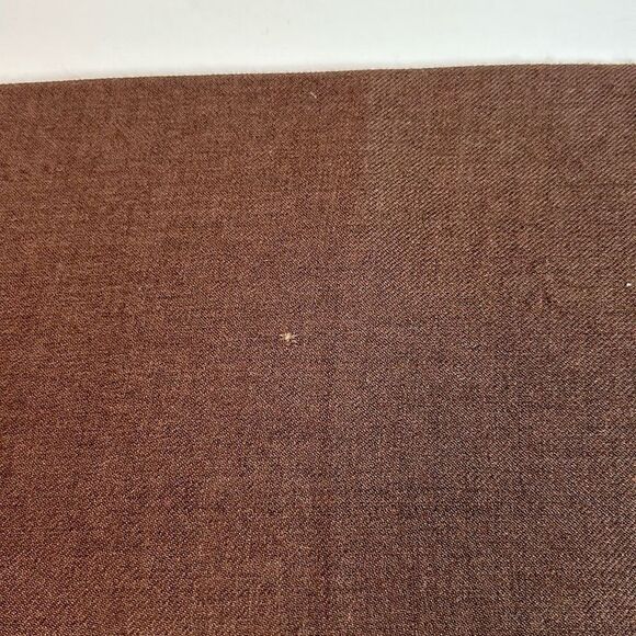 V. Fraas Men's Doubled Scarf Tan Beige Plaid Silk Brown Wool Lining Italy made - Picture 9 of 9